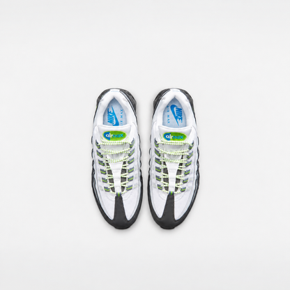 White / Grey / Neon Green & Blue