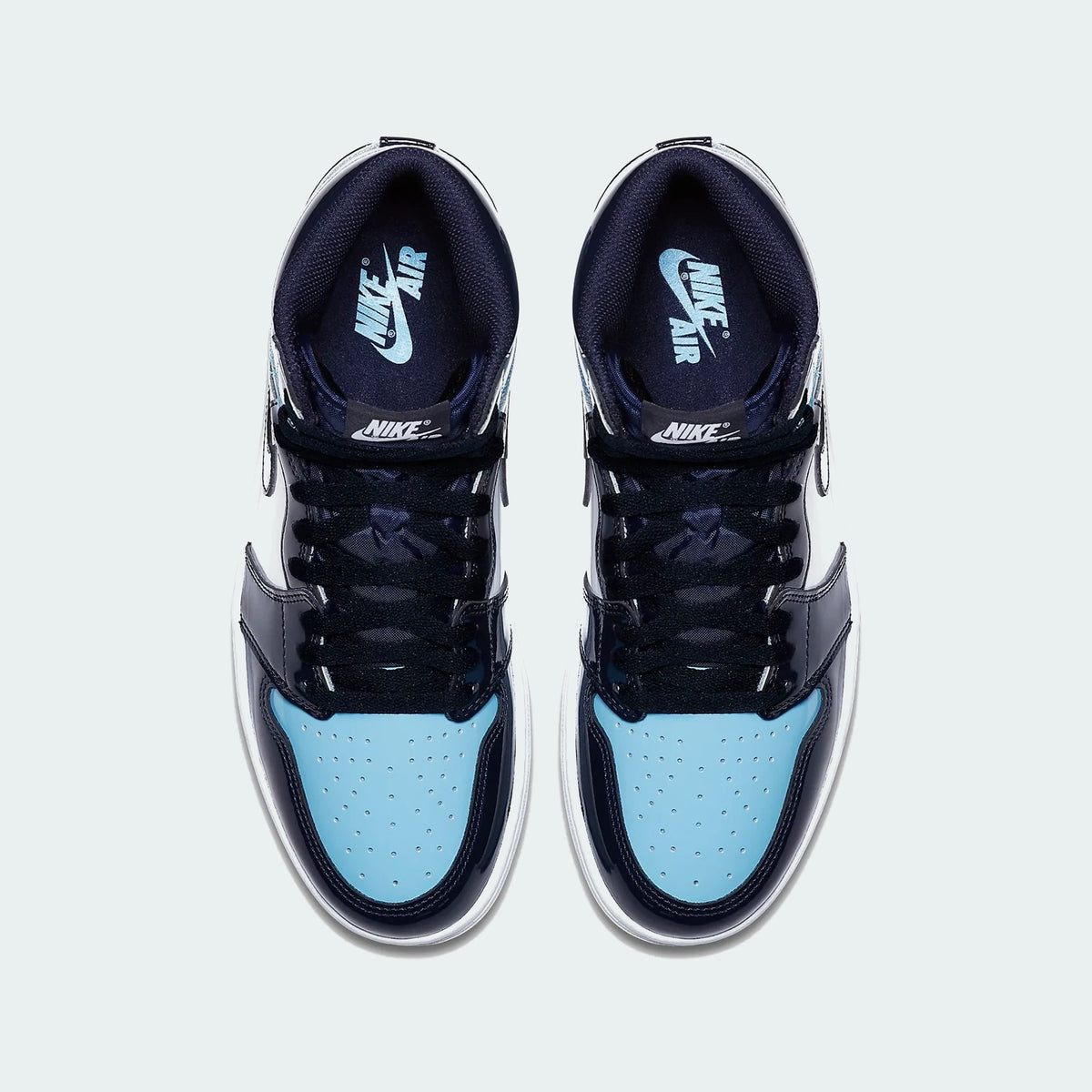 Navy / Light Blue Patent