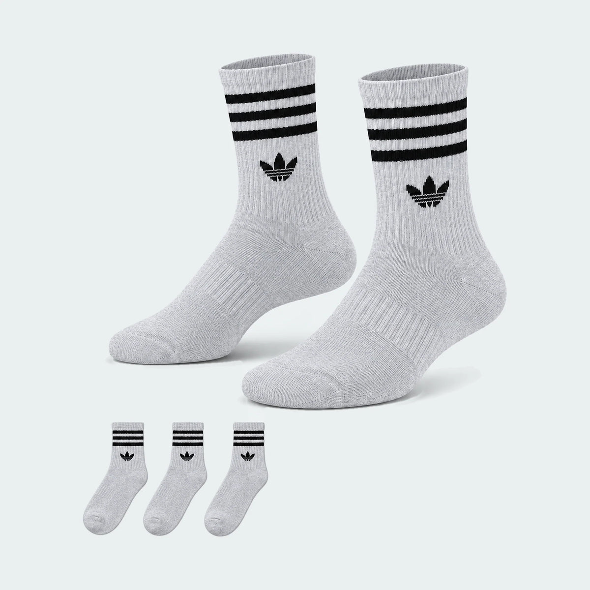 Light Grey Heather / Black